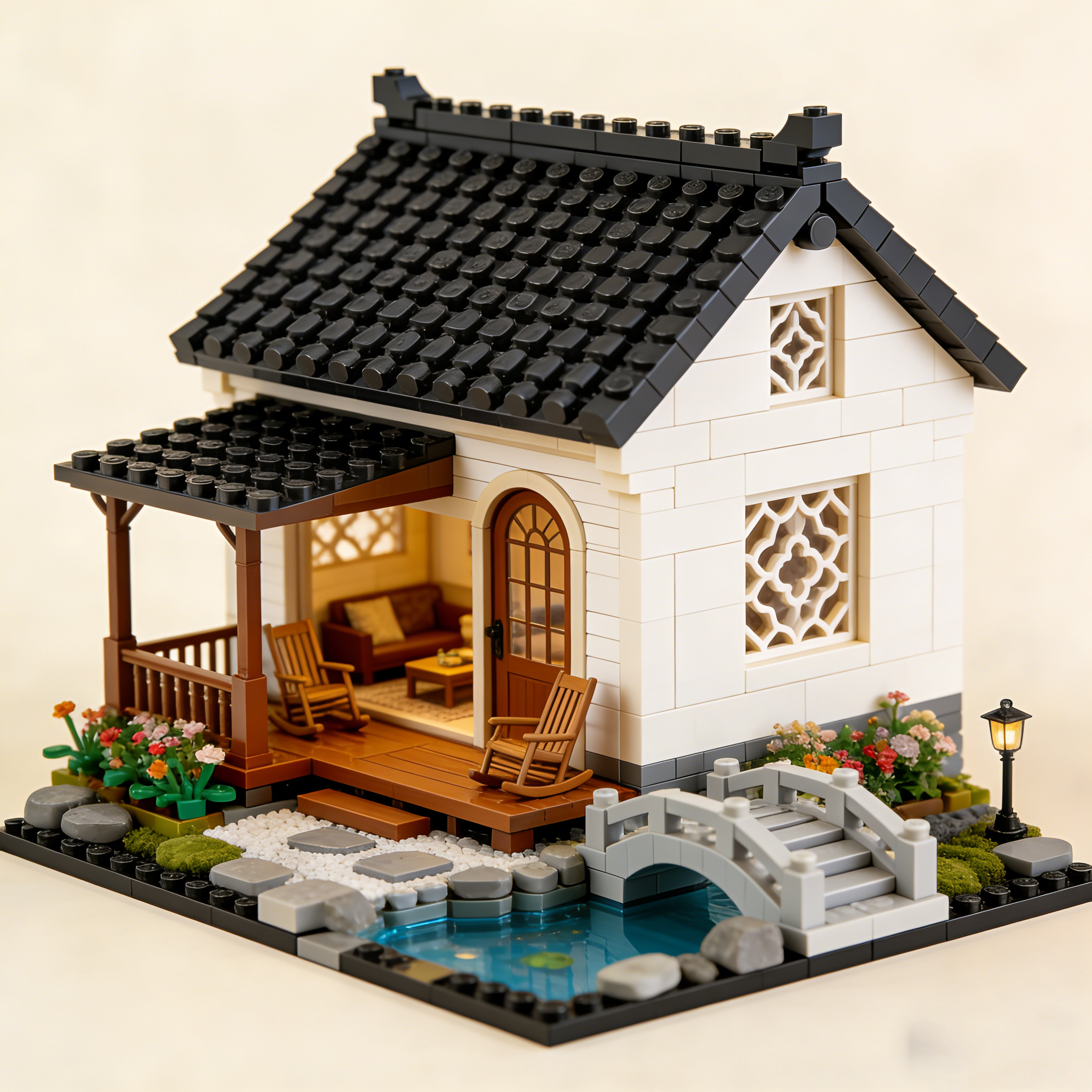 Elegant Garden Cottage Building Set